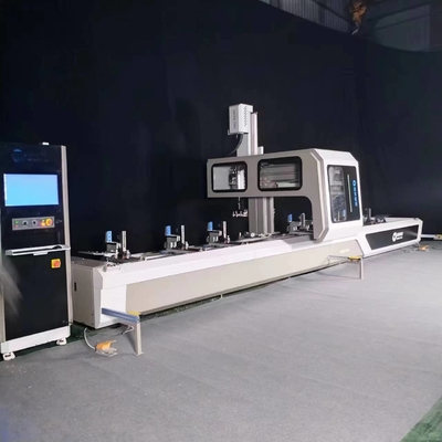 High Efficiency 4 Axes Drilling CNC Machining Centre For Aluminium Profile Processing Window Machinery