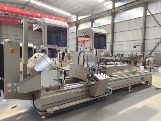 Digital Display Double Head Front Sawing Machine With 600mm Diameter Saw Blade Cutting 45 And 90 Degree
