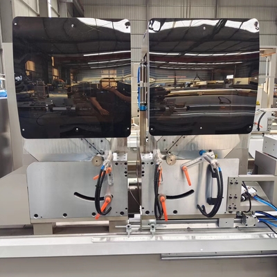 Digital Display Double Head Front Sawing Machine With 600mm Diameter Saw Blade Cutting 45 And 90 Degree