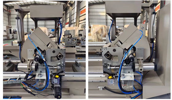 600mm CNC Double Head Mitre Saw for cutting aluminum profile on windows and doors making factory