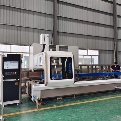 6500mm Aluminium Window Door Making Machiery 4 Axis Machining Centre With Automatic Tool Change