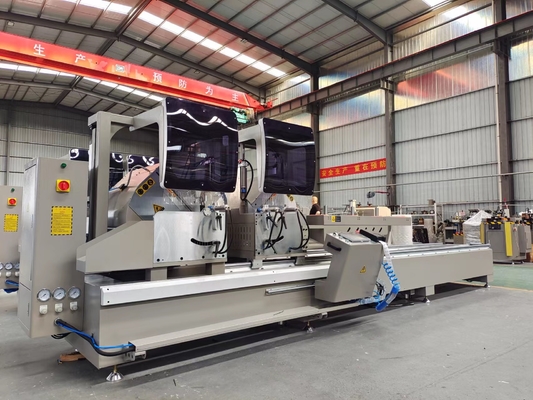 600 Saw Blade  CNC Double Head  Mitre Cutting Off Machine For Aluminium And PVC Window Door