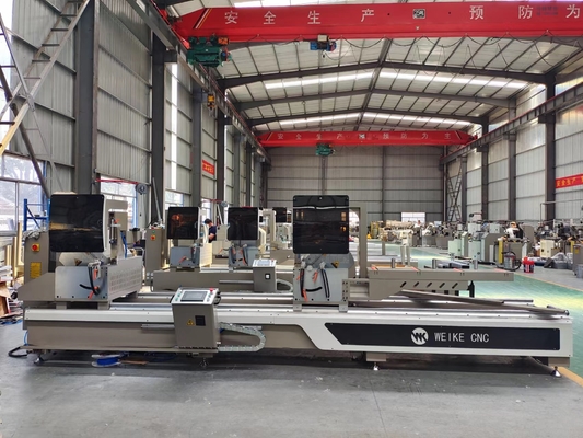 Aluminum Automatic CNC Double Mitre Saw For Window Door And Curtain Wall