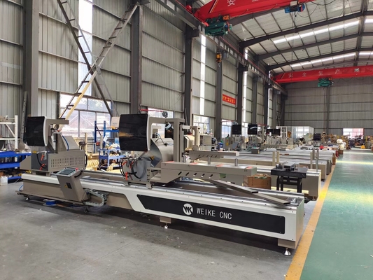 Aluminum Automatic CNC Double Mitre Saw For Window Door And Curtain Wall