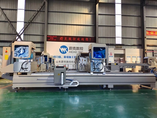 6000mm CNC Double Head Mitre Saw 45 Degree Upvc Window Frame Cutting Machine