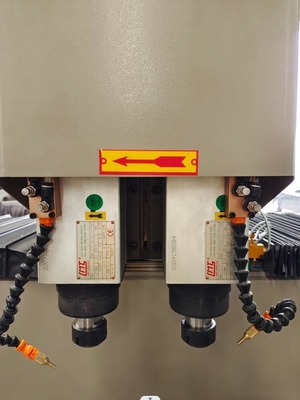 3000mm 3200mm Double Head Spindle Drilling Machine CNC Punching Machine For Aluminium  PVC Window Door Making