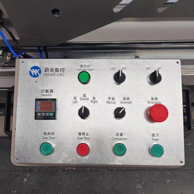 550 Saw Blade Aluminium UPVC window door  Cutting Machine  CNC Double Head Cutting Off Saw