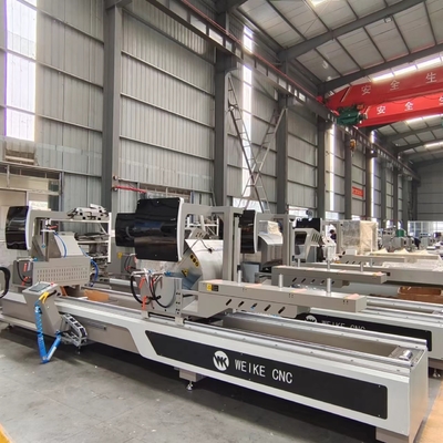 CNC Twin Head Cutting Mitre Saw With 45 And 90 Cutting Angle Aluminium Upvc Window Door Making Machine