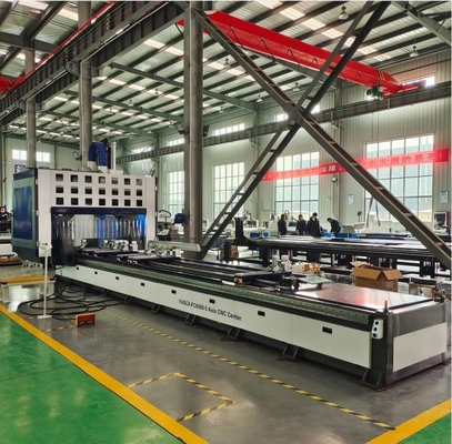 Aluminium CNC 5 Axes Machining Centre CNC Drilling And Cutting Machine with 300mm saw blade
