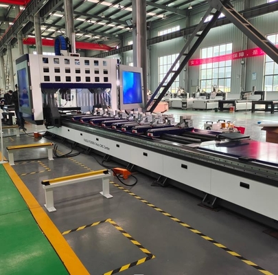 5 Axes CNC Aluminium Machining Centre With 12 Tools For Window Door And Curtain Wall Making