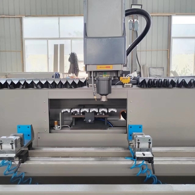 Aluminium CNC Punching Machine For Window Door 3200mm 3000mm 3 Axis CNC Machining Center With 6 Tool Changer