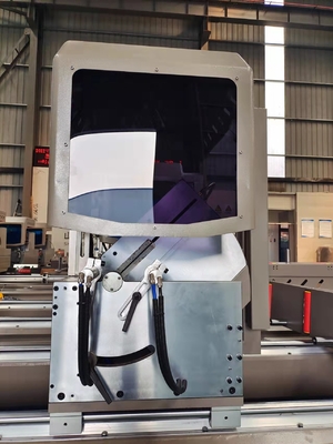 2.2KW Double Head Miter Saw Cut Aluminum Window And Door Profile