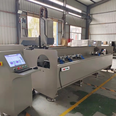 3 Axis CNC Controlled Profile Machining Center Working With Profile 3 Sides On Window Door Area