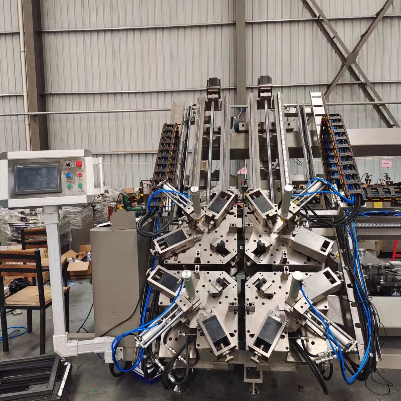 Window Machine Meaning Aluminum Window Machine 4 Head Corner Combining Machine Aluminium Doors ...